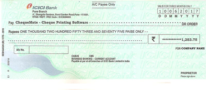 Best Cheque Printing Software | ChequeMate - RichTech IT